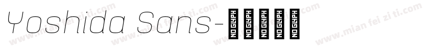 Yoshida Sans字体转换